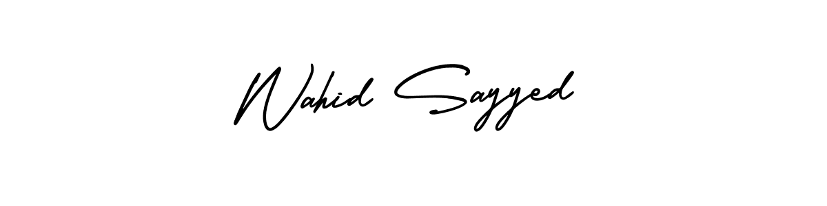 Also You can easily find your signature by using the search form. We will create Wahid Sayyed name handwritten signature images for you free of cost using AmerikaSignatureDemo-Regular sign style. Wahid Sayyed signature style 3 images and pictures png