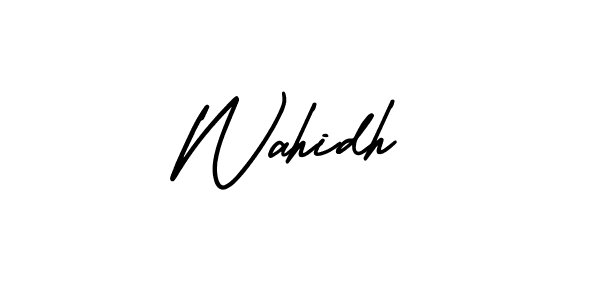 Wahidh stylish signature style. Best Handwritten Sign (AmerikaSignatureDemo-Regular) for my name. Handwritten Signature Collection Ideas for my name Wahidh. Wahidh signature style 3 images and pictures png