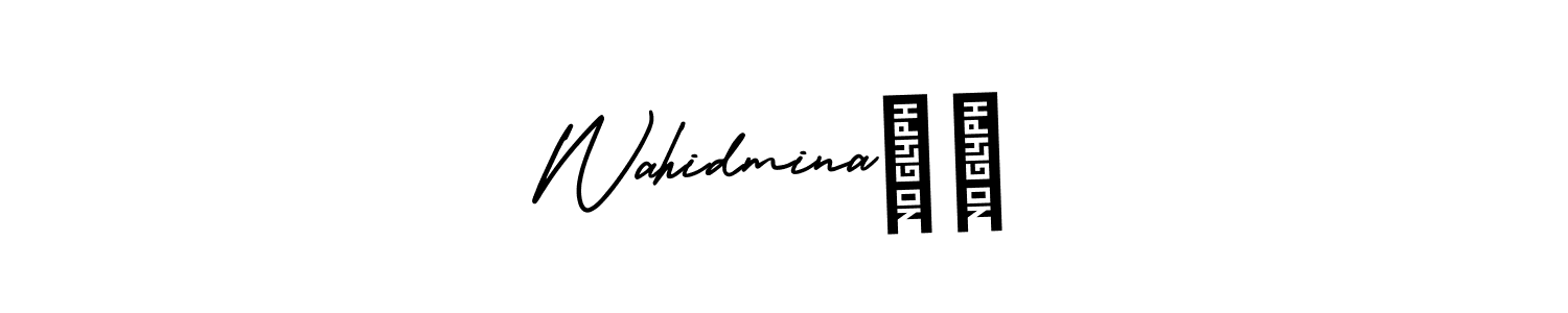 Check out images of Autograph of Wahidmina❤️ name. Actor Wahidmina❤️ Signature Style. AmerikaSignatureDemo-Regular is a professional sign style online. Wahidmina❤️ signature style 3 images and pictures png