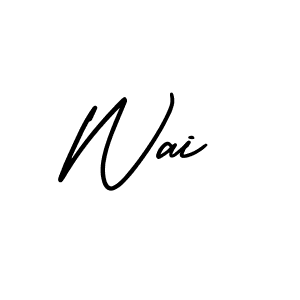 How to make Wai signature? AmerikaSignatureDemo-Regular is a professional autograph style. Create handwritten signature for Wai name. Wai signature style 3 images and pictures png