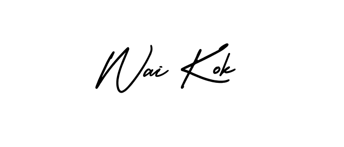 Check out images of Autograph of Wai Kok name. Actor Wai Kok Signature Style. AmerikaSignatureDemo-Regular is a professional sign style online. Wai Kok signature style 3 images and pictures png
