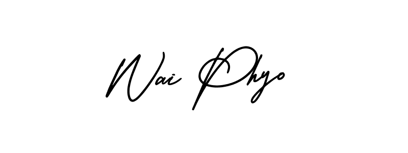 Make a short Wai Phyo signature style. Manage your documents anywhere anytime using AmerikaSignatureDemo-Regular. Create and add eSignatures, submit forms, share and send files easily. Wai Phyo signature style 3 images and pictures png