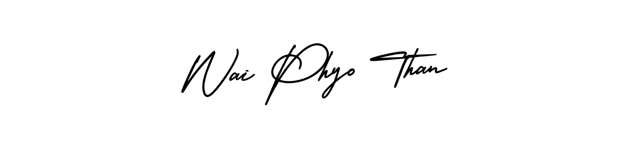 How to make Wai Phyo Than signature? AmerikaSignatureDemo-Regular is a professional autograph style. Create handwritten signature for Wai Phyo Than name. Wai Phyo Than signature style 3 images and pictures png
