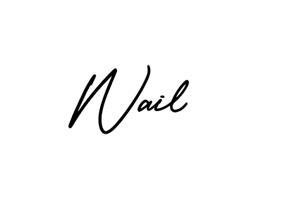 It looks lik you need a new signature style for name Wail. Design unique handwritten (AmerikaSignatureDemo-Regular) signature with our free signature maker in just a few clicks. Wail signature style 3 images and pictures png