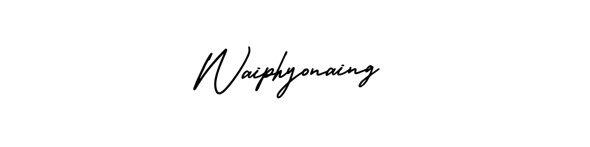 Also we have Waiphyonaing name is the best signature style. Create professional handwritten signature collection using AmerikaSignatureDemo-Regular autograph style. Waiphyonaing signature style 3 images and pictures png