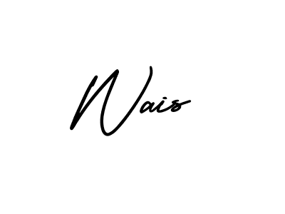 Wais stylish signature style. Best Handwritten Sign (AmerikaSignatureDemo-Regular) for my name. Handwritten Signature Collection Ideas for my name Wais. Wais signature style 3 images and pictures png