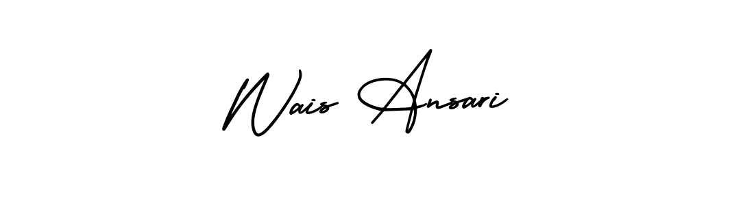 How to make Wais Ansari signature? AmerikaSignatureDemo-Regular is a professional autograph style. Create handwritten signature for Wais Ansari name. Wais Ansari signature style 3 images and pictures png