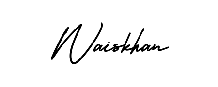 Turn your name Waiskhan into a signature brand with AmerikaSignatureDemo-Regular styling. Download in standard PNG or transparent format anytime. Waiskhan signature style 3 images and pictures png