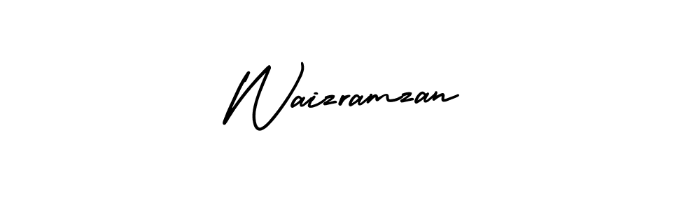 This is the best signature style for the Waizramzan name. Also you like these signature font (AmerikaSignatureDemo-Regular). Mix name signature. Waizramzan signature style 3 images and pictures png