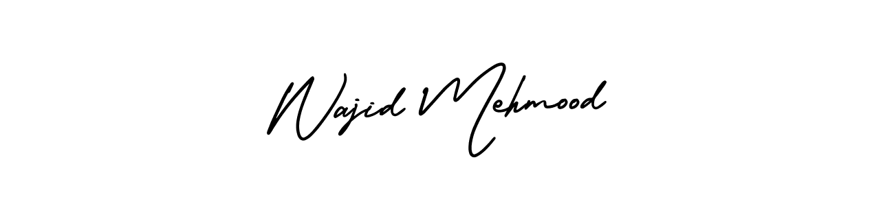 if you are searching for the best signature style for your name Wajid Mehmood. so please give up your signature search. here we have designed multiple signature styles  using AmerikaSignatureDemo-Regular. Wajid Mehmood signature style 3 images and pictures png