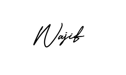 Design your own signature with our free online signature maker. With this signature software, you can create a handwritten (AmerikaSignatureDemo-Regular) signature for name Wajif. Wajif signature style 3 images and pictures png