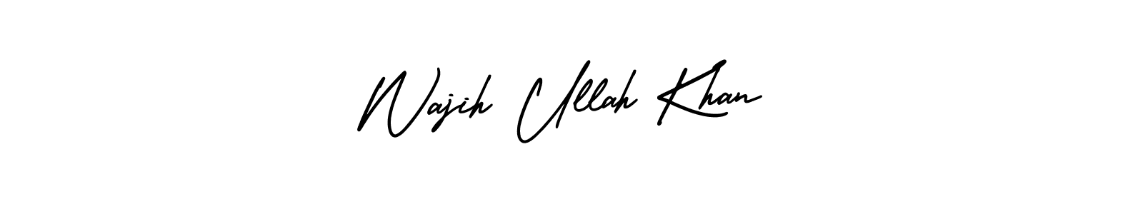 Check out images of Autograph of Wajih Ullah Khan name. Actor Wajih Ullah Khan Signature Style. AmerikaSignatureDemo-Regular is a professional sign style online. Wajih Ullah Khan signature style 3 images and pictures png