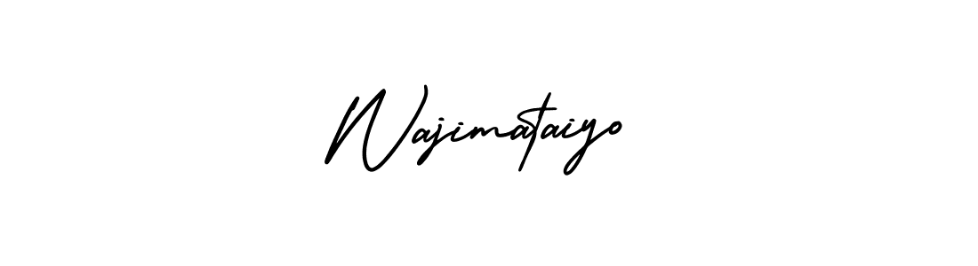 It looks lik you need a new signature style for name Wajimataiyo. Design unique handwritten (AmerikaSignatureDemo-Regular) signature with our free signature maker in just a few clicks. Wajimataiyo signature style 3 images and pictures png