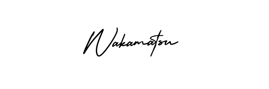 Design your own signature with our free online signature maker. With this signature software, you can create a handwritten (AmerikaSignatureDemo-Regular) signature for name Wakamatsu. Wakamatsu signature style 3 images and pictures png