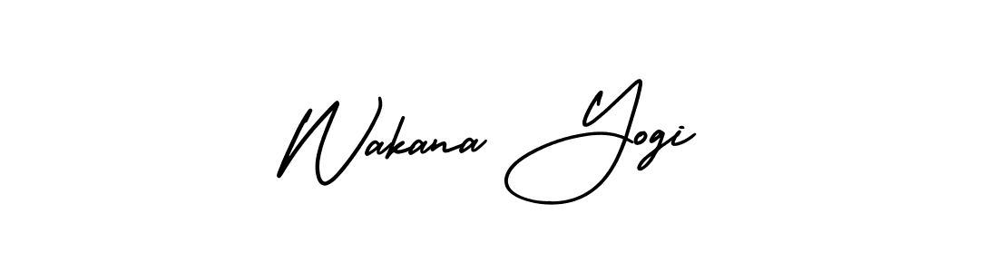 How to make Wakana Yogi signature? AmerikaSignatureDemo-Regular is a professional autograph style. Create handwritten signature for Wakana Yogi name. Wakana Yogi signature style 3 images and pictures png