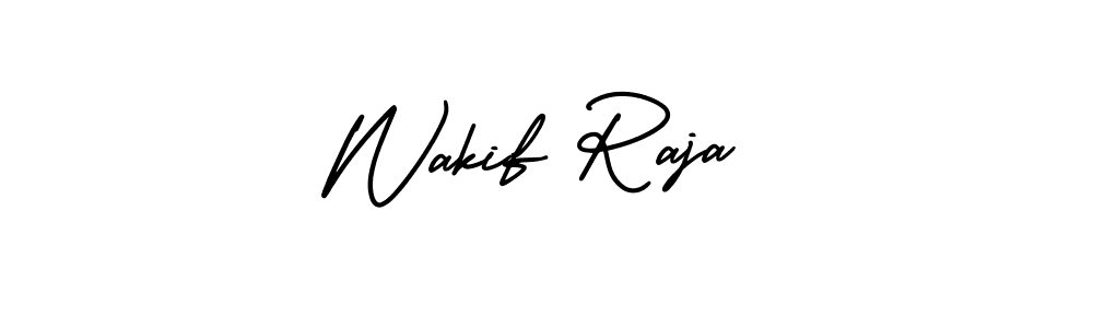 See photos of Wakif Raja official signature by Spectra . Check more albums & portfolios. Read reviews & check more about AmerikaSignatureDemo-Regular font. Wakif Raja signature style 3 images and pictures png