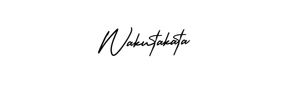 Also You can easily find your signature by using the search form. We will create Wakutakata name handwritten signature images for you free of cost using AmerikaSignatureDemo-Regular sign style. Wakutakata signature style 3 images and pictures png