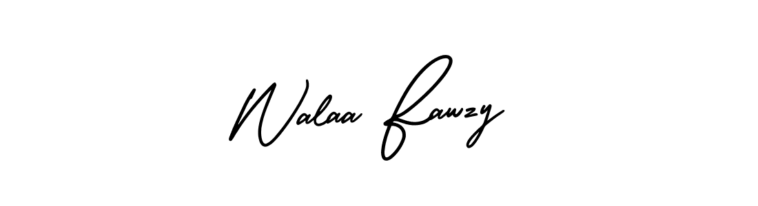 Design your own signature with our free online signature maker. With this signature software, you can create a handwritten (AmerikaSignatureDemo-Regular) signature for name Walaa Fawzy. Walaa Fawzy signature style 3 images and pictures png