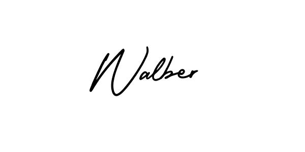 Similarly AmerikaSignatureDemo-Regular is the best handwritten signature design. Signature creator online .You can use it as an online autograph creator for name Walber. Walber signature style 3 images and pictures png