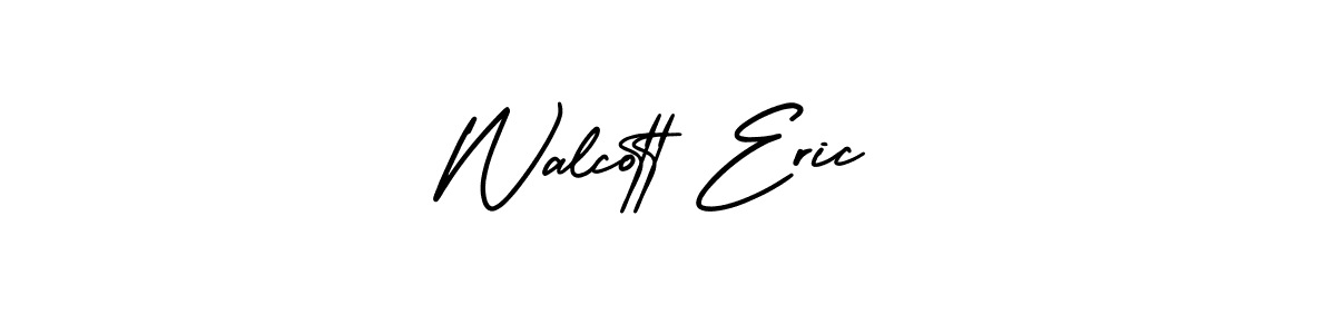 Make a beautiful signature design for name Walcott Eric. With this signature (AmerikaSignatureDemo-Regular) style, you can create a handwritten signature for free. Walcott Eric signature style 3 images and pictures png