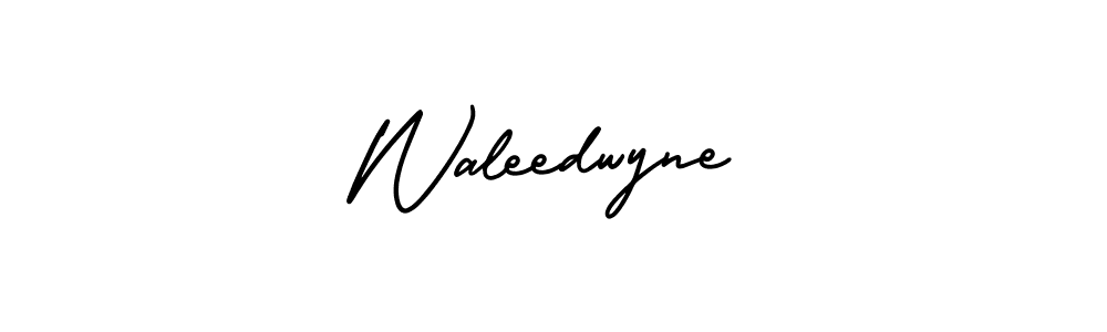 This is the best signature style for the Waleedwyne name. Also you like these signature font (AmerikaSignatureDemo-Regular). Mix name signature. Waleedwyne signature style 3 images and pictures png