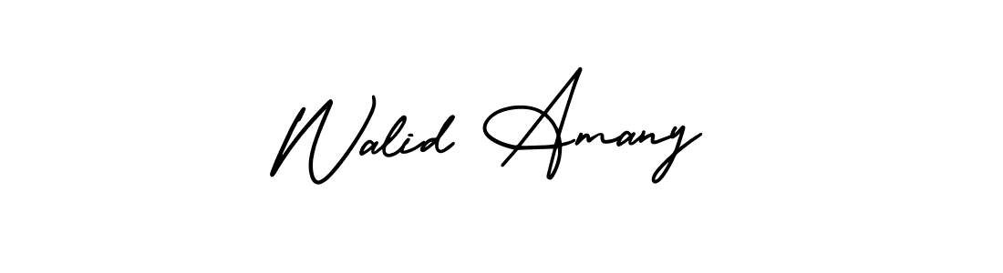 Check out images of Autograph of Walid Amany name. Actor Walid Amany Signature Style. AmerikaSignatureDemo-Regular is a professional sign style online. Walid Amany signature style 3 images and pictures png