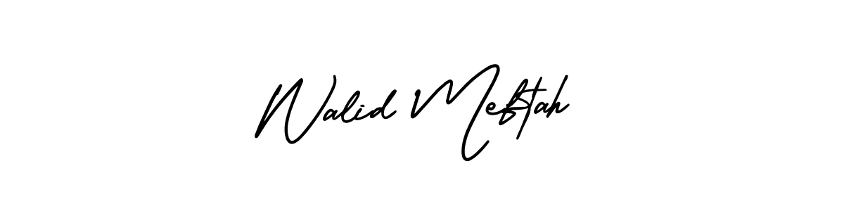 Make a beautiful signature design for name Walid Meftah. Use this online signature maker to create a handwritten signature for free. Walid Meftah signature style 3 images and pictures png