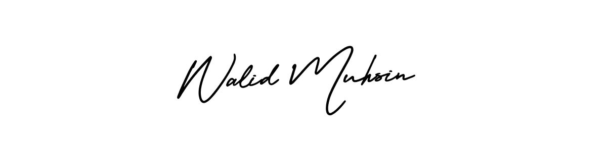 Make a beautiful signature design for name Walid Muhsin. With this signature (AmerikaSignatureDemo-Regular) style, you can create a handwritten signature for free. Walid Muhsin signature style 3 images and pictures png
