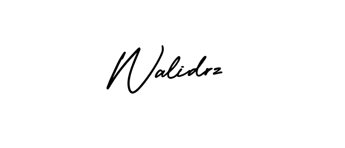 Walidrz stylish signature style. Best Handwritten Sign (AmerikaSignatureDemo-Regular) for my name. Handwritten Signature Collection Ideas for my name Walidrz. Walidrz signature style 3 images and pictures png