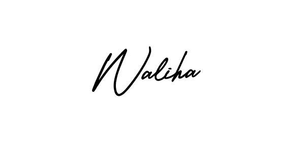 AmerikaSignatureDemo-Regular is a professional signature style that is perfect for those who want to add a touch of class to their signature. It is also a great choice for those who want to make their signature more unique. Get Waliha name to fancy signature for free. Waliha signature style 3 images and pictures png