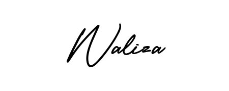 Also we have Waliza name is the best signature style. Create professional handwritten signature collection using AmerikaSignatureDemo-Regular autograph style. Waliza signature style 3 images and pictures png