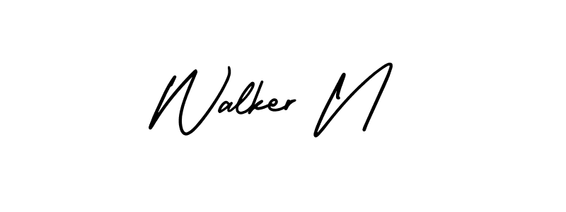How to Draw Walker N signature style? AmerikaSignatureDemo-Regular is a latest design signature styles for name Walker N. Walker N signature style 3 images and pictures png
