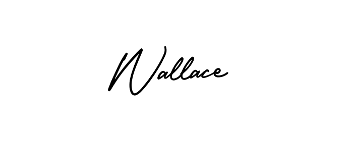 You should practise on your own different ways (AmerikaSignatureDemo-Regular) to write your name (Wallace) in signature. don't let someone else do it for you. Wallace signature style 3 images and pictures png