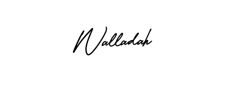 Also we have Walladah name is the best signature style. Create professional handwritten signature collection using AmerikaSignatureDemo-Regular autograph style. Walladah signature style 3 images and pictures png