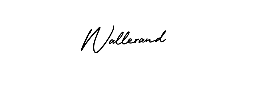 Best and Professional Signature Style for Wallerand. AmerikaSignatureDemo-Regular Best Signature Style Collection. Wallerand signature style 3 images and pictures png