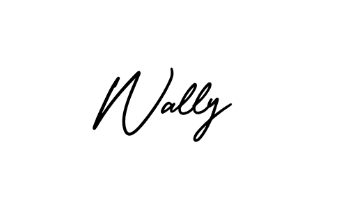 Create a beautiful signature design for name Wally. With this signature (AmerikaSignatureDemo-Regular) fonts, you can make a handwritten signature for free. Wally signature style 3 images and pictures png
