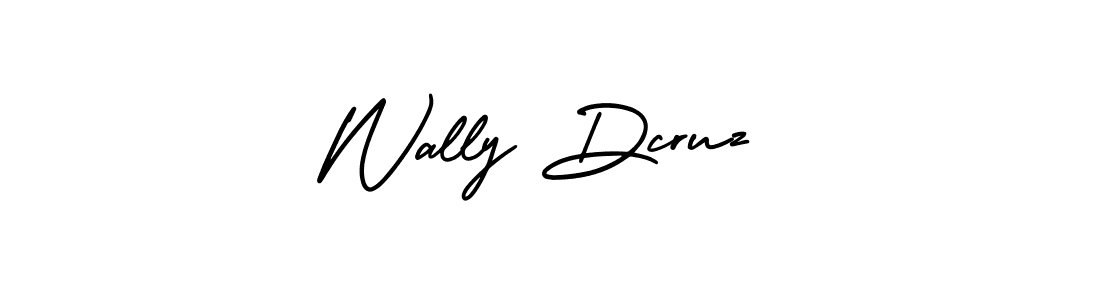 How to make Wally Dcruz name signature. Use AmerikaSignatureDemo-Regular style for creating short signs online. This is the latest handwritten sign. Wally Dcruz signature style 3 images and pictures png