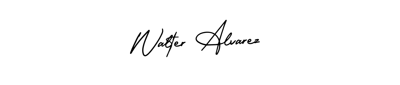 Walter Alvarez stylish signature style. Best Handwritten Sign (AmerikaSignatureDemo-Regular) for my name. Handwritten Signature Collection Ideas for my name Walter Alvarez. Walter Alvarez signature style 3 images and pictures png