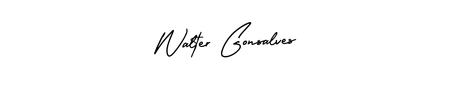 Use a signature maker to create a handwritten signature online. With this signature software, you can design (AmerikaSignatureDemo-Regular) your own signature for name Walter Gonsalves. Walter Gonsalves signature style 3 images and pictures png