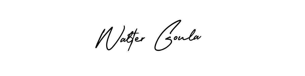 Make a short Walter Goula signature style. Manage your documents anywhere anytime using AmerikaSignatureDemo-Regular. Create and add eSignatures, submit forms, share and send files easily. Walter Goula signature style 3 images and pictures png