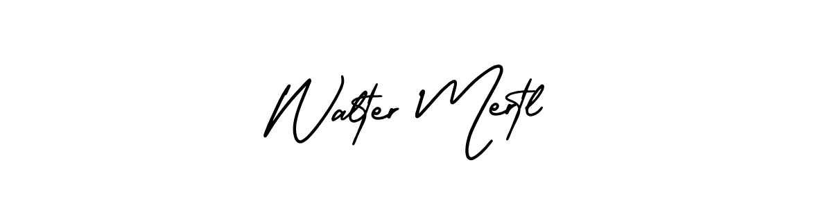 Make a beautiful signature design for name Walter Mertl. With this signature (AmerikaSignatureDemo-Regular) style, you can create a handwritten signature for free. Walter Mertl signature style 3 images and pictures png