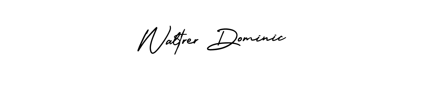 Design your own signature with our free online signature maker. With this signature software, you can create a handwritten (AmerikaSignatureDemo-Regular) signature for name Waltrer Dominic. Waltrer Dominic signature style 3 images and pictures png