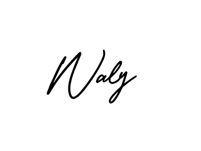 How to Draw Waly signature style? AmerikaSignatureDemo-Regular is a latest design signature styles for name Waly. Waly signature style 3 images and pictures png