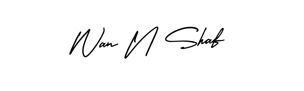 Make a beautiful signature design for name Wan N Shaf. Use this online signature maker to create a handwritten signature for free. Wan N Shaf signature style 3 images and pictures png