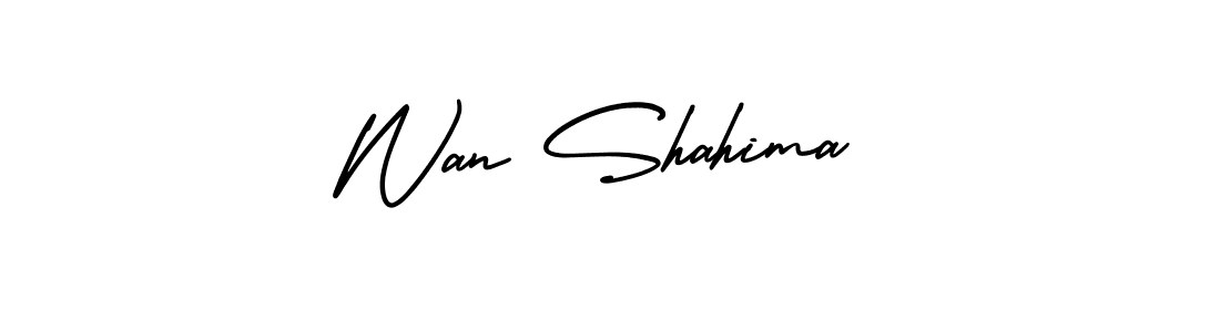 You can use this online signature creator to create a handwritten signature for the name Wan Shahima. This is the best online autograph maker. Wan Shahima signature style 3 images and pictures png