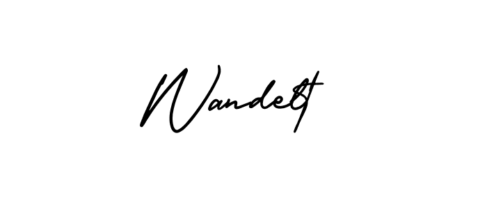 Create a beautiful signature design for name Wandelt. With this signature (AmerikaSignatureDemo-Regular) fonts, you can make a handwritten signature for free. Wandelt signature style 3 images and pictures png