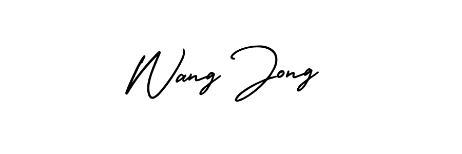 Best and Professional Signature Style for Wang Jong. AmerikaSignatureDemo-Regular Best Signature Style Collection. Wang Jong signature style 3 images and pictures png