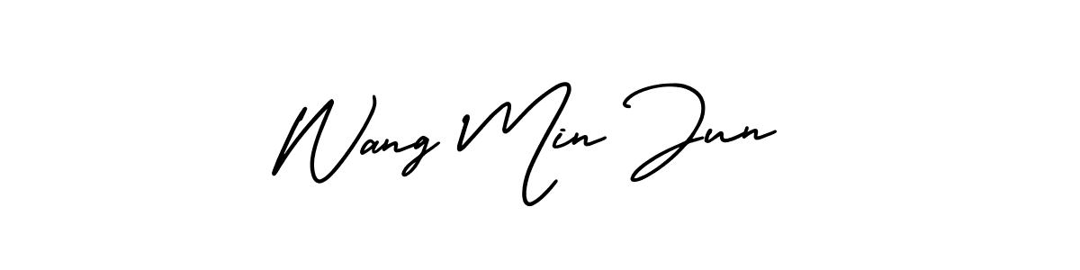 Once you've used our free online signature maker to create your best signature AmerikaSignatureDemo-Regular style, it's time to enjoy all of the benefits that Wang Min Jun name signing documents. Wang Min Jun signature style 3 images and pictures png