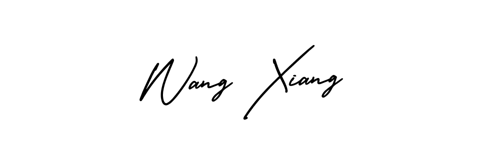 This is the best signature style for the Wang Xiang name. Also you like these signature font (AmerikaSignatureDemo-Regular). Mix name signature. Wang Xiang signature style 3 images and pictures png