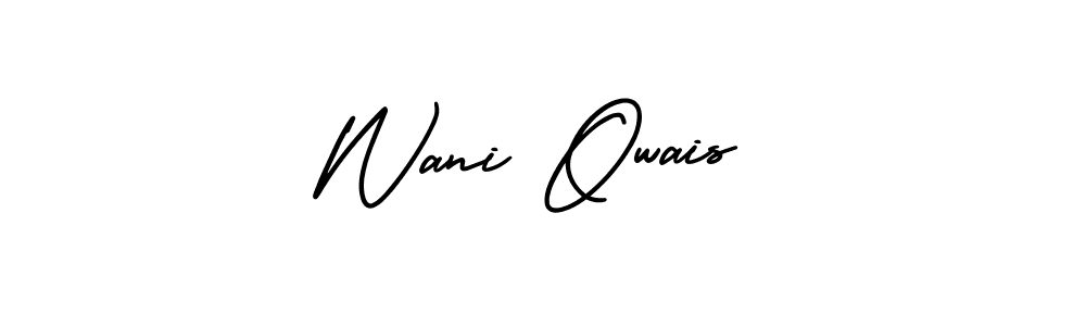 Design your own signature with our free online signature maker. With this signature software, you can create a handwritten (AmerikaSignatureDemo-Regular) signature for name Wani Owais. Wani Owais signature style 3 images and pictures png